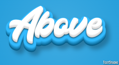 Above Efecto de Texto