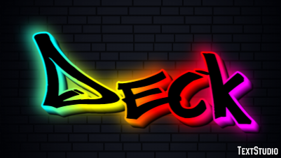Deck Text Effect