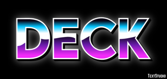 Deck Text Effect