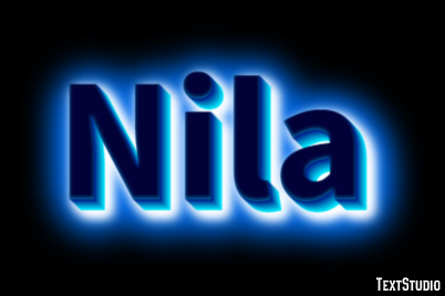 Nila Tekst effect