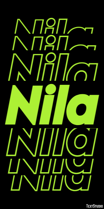 Nila Tekst effect