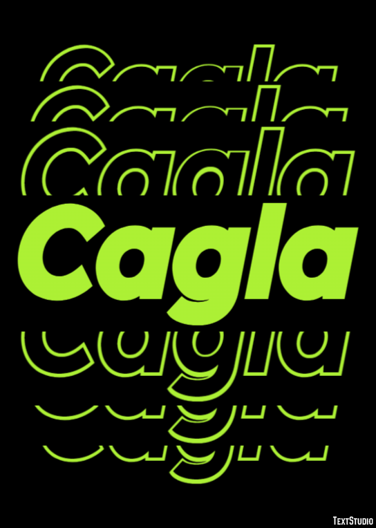 Cagla Effetto testo