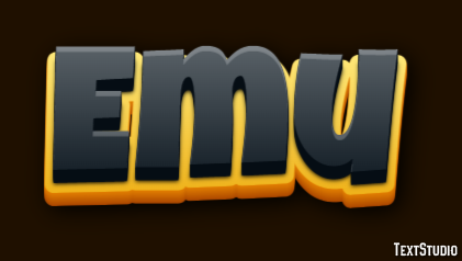 Emu Texteffekt