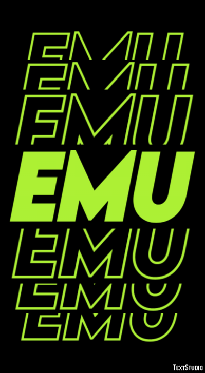 Emu Texteffekt