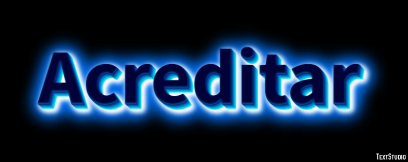 Acreditar Efeito de texto