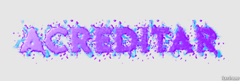 Acreditar Efeito de texto