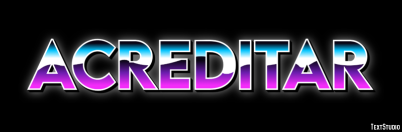 Acreditar Efekt tekstowy