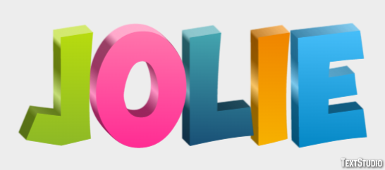Jolie Tekst Effect