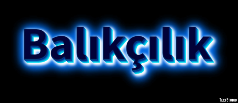 Balıkçılık Metin Efekti