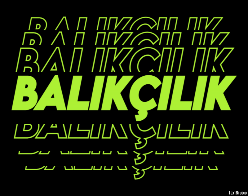 Balıkçılık Metin Efekti