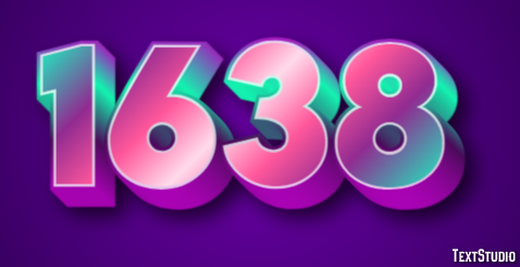1638 Text Effect