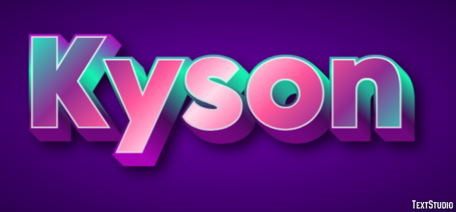 Kyson Text effect