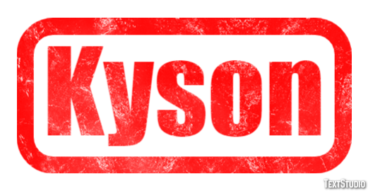 Kyson Text effect