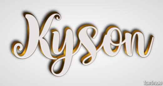 Kyson Text effect