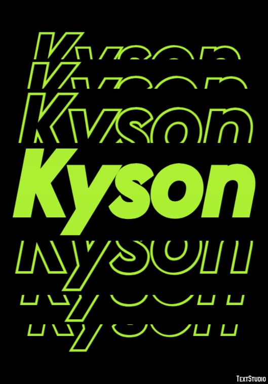 Kyson Text effect