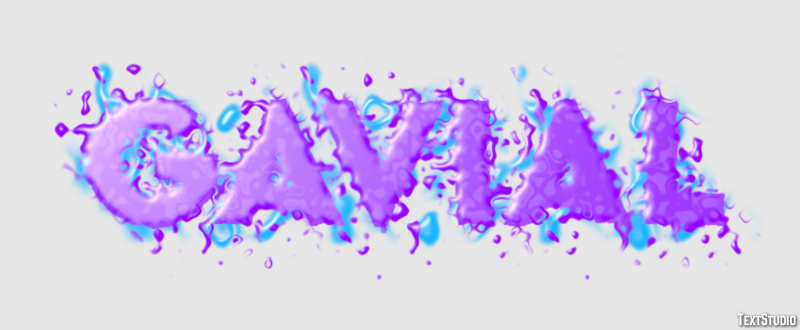 Gavial Texteffekt