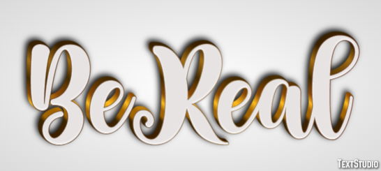 BeReal Texteffekt