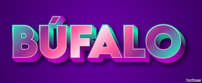 Búfalo Texteffekt