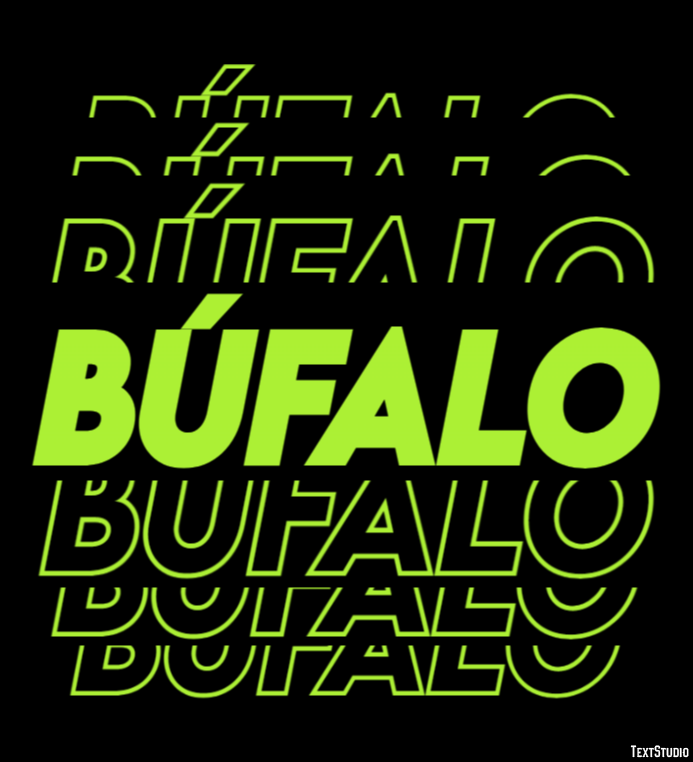Búfalo Texteffekt