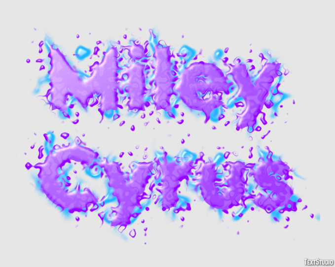 Miley Cyrus テキスト効果