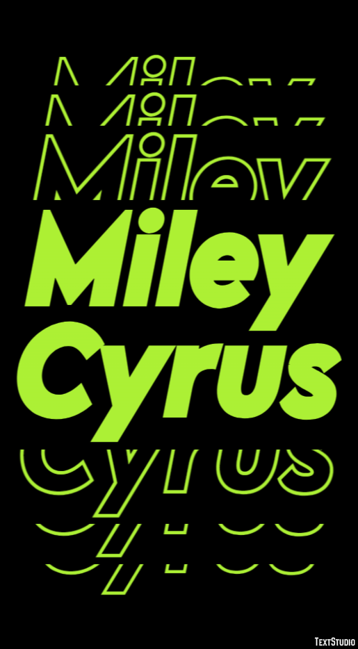 Miley Cyrus Efekt tekstowy