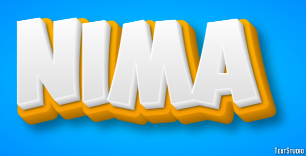 Nima Text effect
