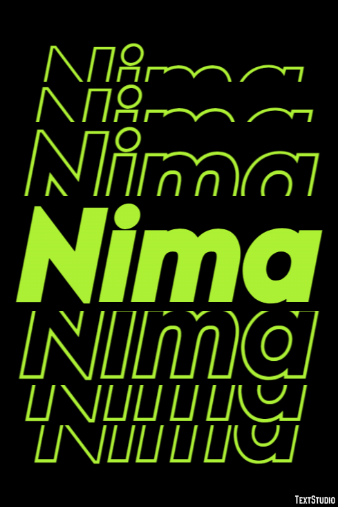 Nima Text Effect