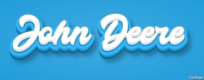 John Deere Text Effect