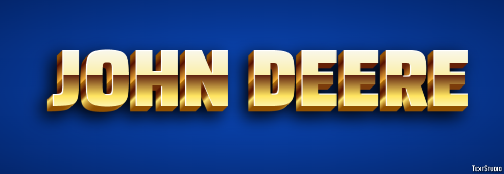 John Deere Text Effect