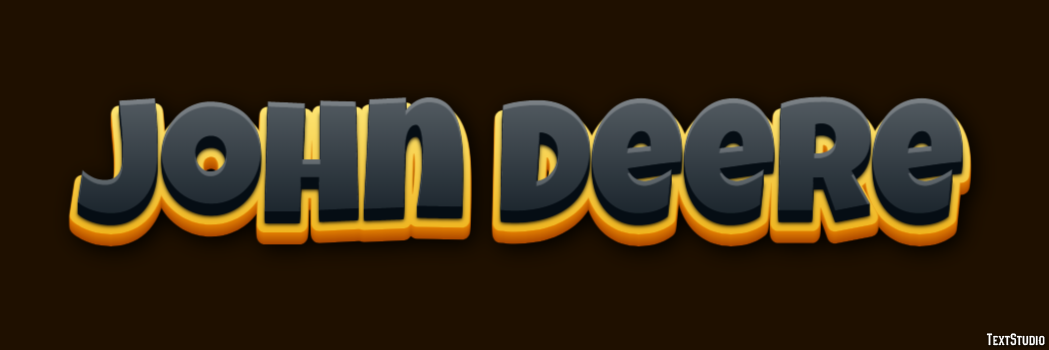 John Deere Text Effect
