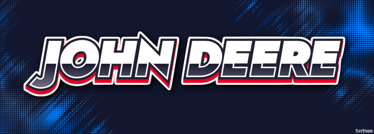 John Deere Text Effect