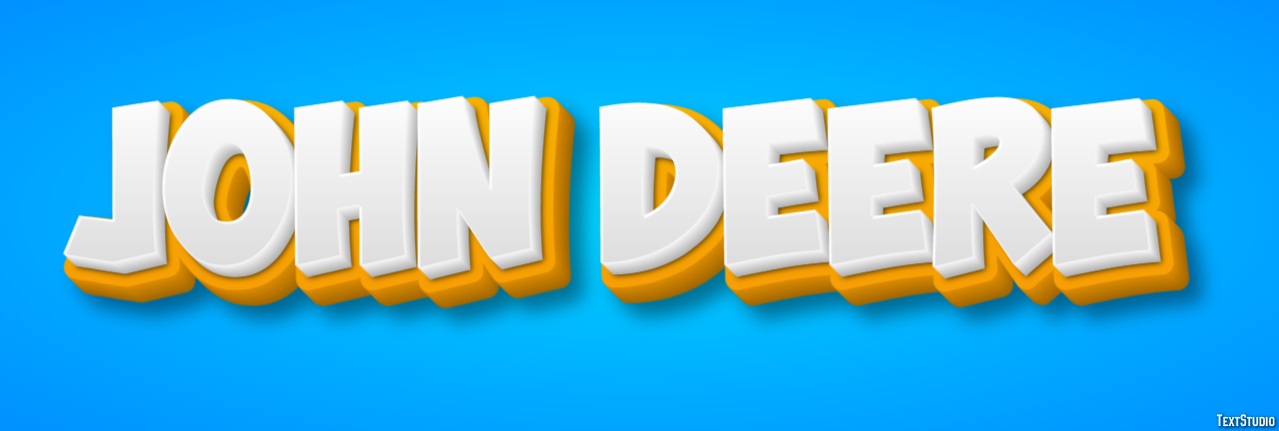 John Deere Text Effect