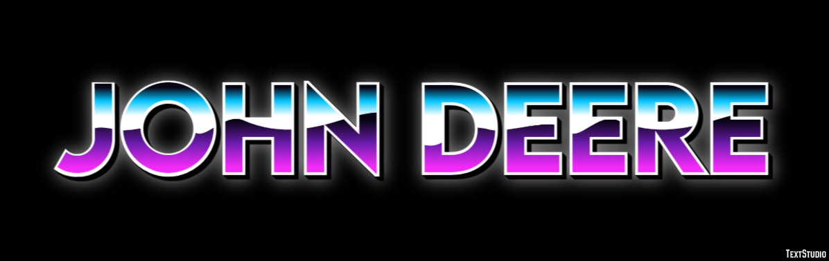 John Deere Text Effect
