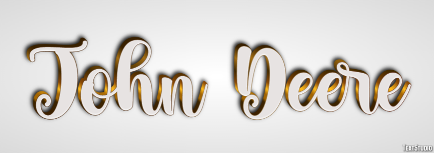 John Deere Text Effect
