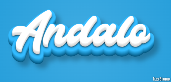 Andalo Texteffekt