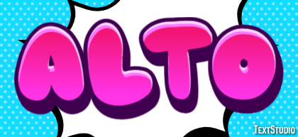 Alto Text effect