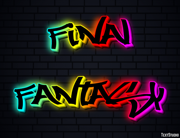 Final Fantasy Efeito de texto