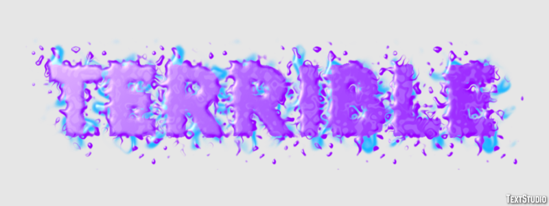 Terrible Efeito de texto