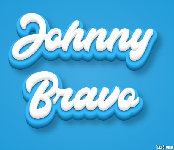 Johnny Bravo Text effect
