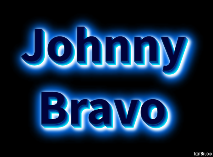 Johnny Bravo Text effect