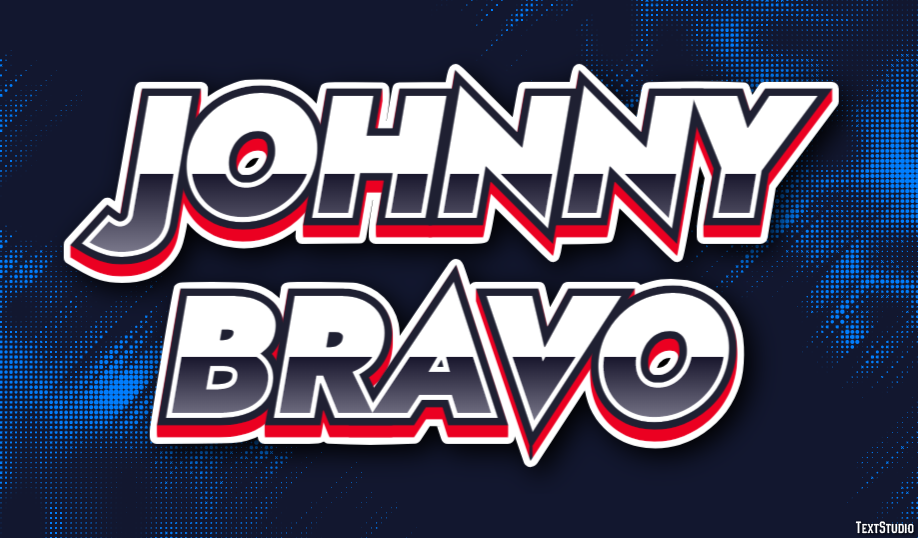 Johnny Bravo Effetto testo