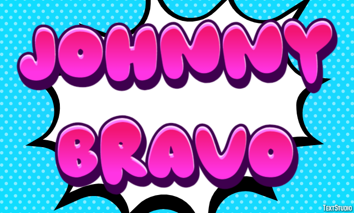 Johnny Bravo Effetto testo