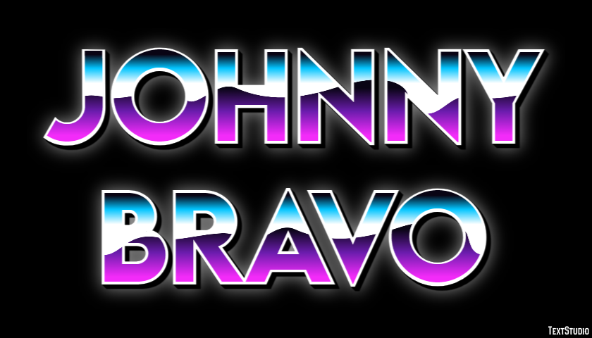 Johnny Bravo Text effect