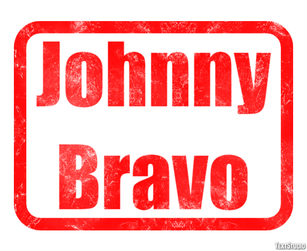 Johnny Bravo Effetto testo