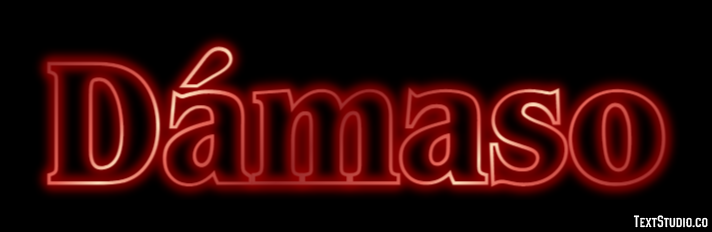 Dámaso Efecto de texto
