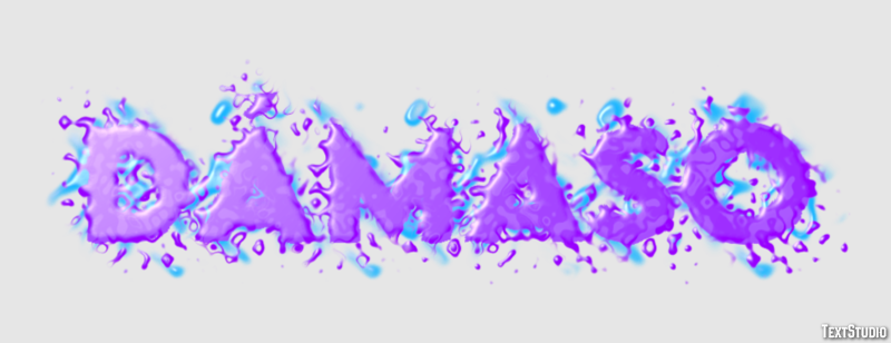 Dámaso Efecto de texto