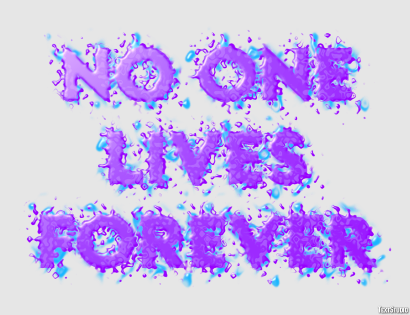 No One Lives Forever Эффект текста
