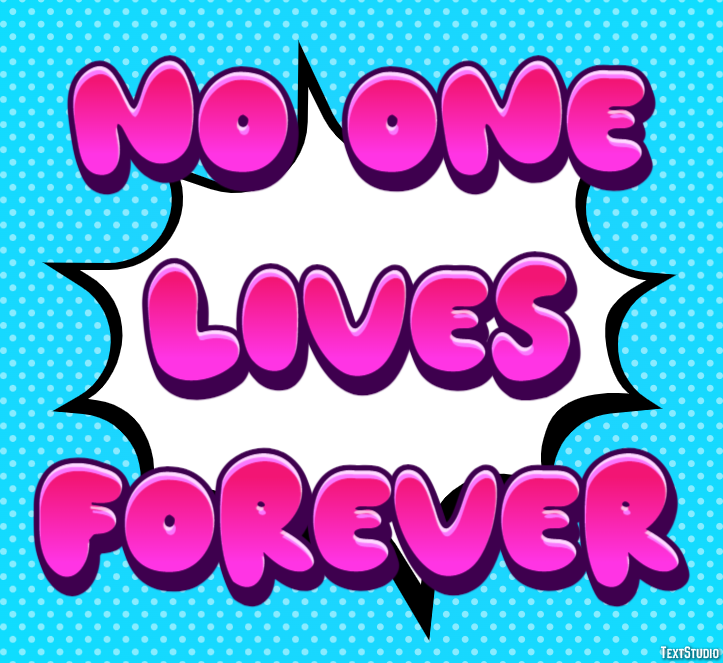 No One Lives Forever Эффект текста