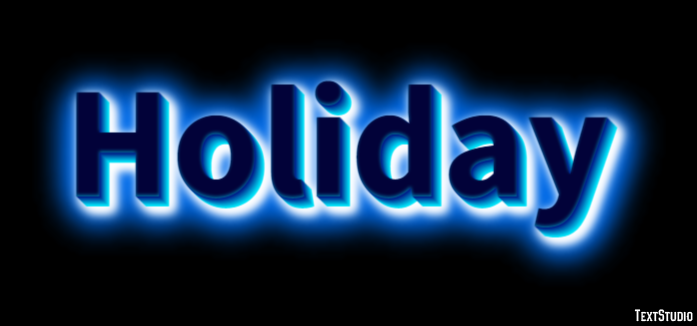 Holiday Texteffekt