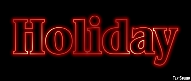 Holiday Metin Efekti